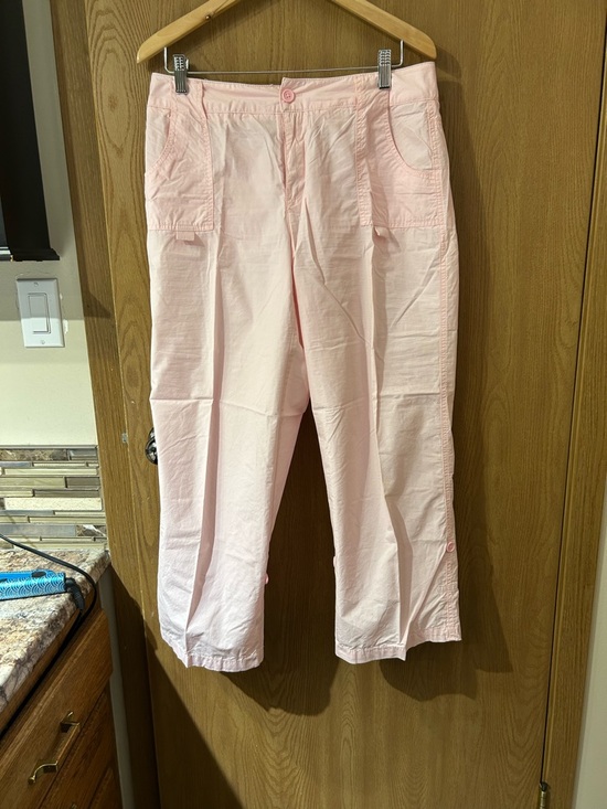 Caribbean Joe Pants - Caribbean Joe Light Pink Cotton Capris
